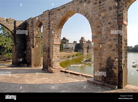 Jahaz Mahal Mandu District Dhar Madhya Pradesh India Stock