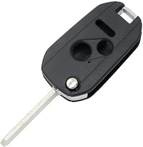 SEGADEN Modified Upgraded Flip Key Shell Compatible With Honda 3 Button