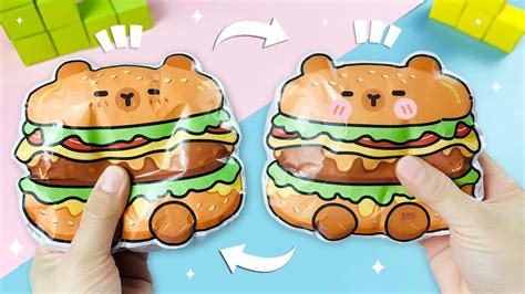 L M Squishy Chu T Lang Capybara Hamburger B Ng Gi Y D Th Ng Diy