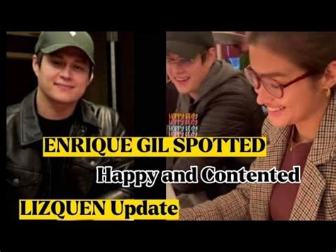 Lizquenupdate ENRIQUE GIL SPOTTED HAPPY AND CONTENTED Enriquegil