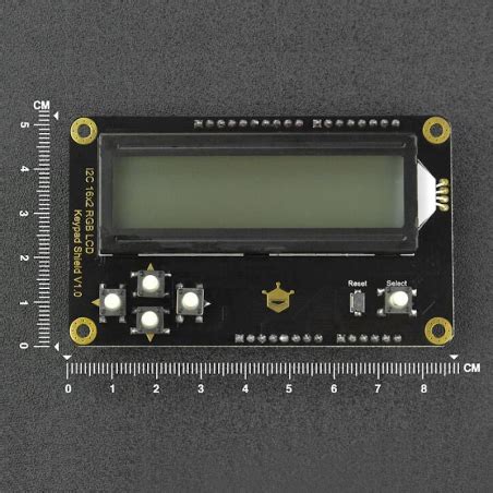 Arduino LCD Shield 16x2 I2C Backlight RGB C Letras A Preto DFRobot