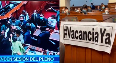 Moción De Censura Suspenden Sesión Del Congreso Por Altercado Entre