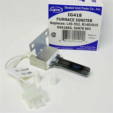 SUPCO IG Hot Surface Igniter LP NG V AC L Silicon Carbide Ea PK Walmart