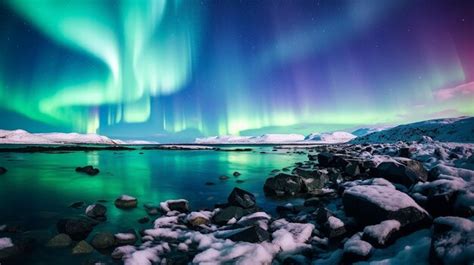 Premium AI Image | Aurora Borealis in the Arctic