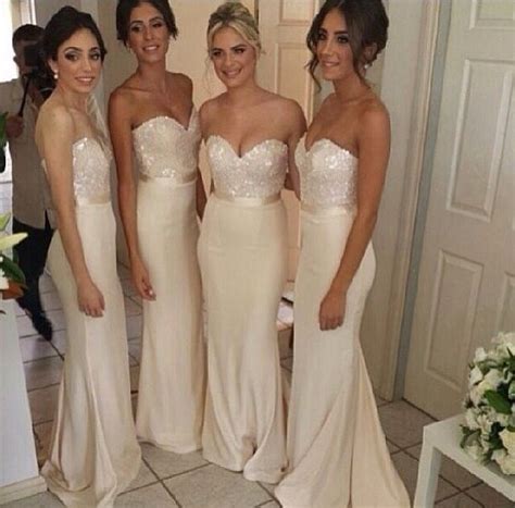 NUDE BRIDESMAID DRESSES Yuman Dakren