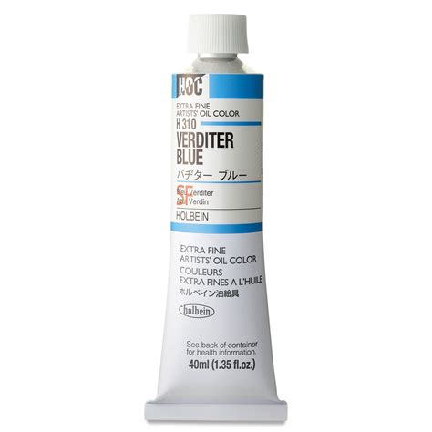 Holbien Artists Oil Color Verditer Blue 40 Ml Tube Michaels