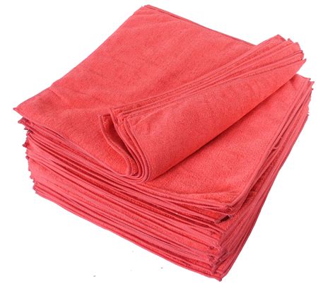 Eurow 14 x 14 in. Microfiber 300 GSM Cleaning Towels – 25-pack