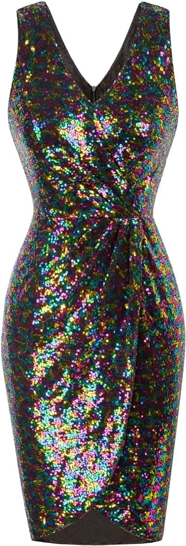 Grace Karin Womens Sexy Sequin Sparkly Glitter Party Dress Club Dress