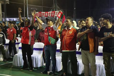 Semangat Juang Timnas Indonesia U Nobar Meriah Di Mapolres Malang