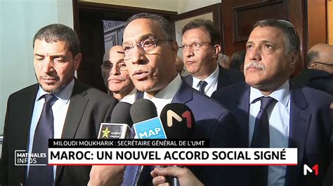 Signature Du Nouvel Accord Social Entre Le Gouvernement Trois