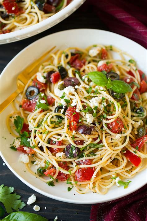 Garlicky Greek Spaghetti Toss Cooking Classy