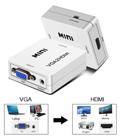 Buy Mini Vga Hdmi Up Scaler P Hd Video Converter Vga To Hdmi Vga To