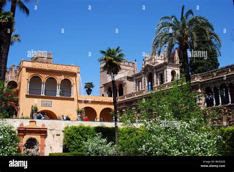 Alcazar - Castle of the Kings, gardens, Seville, Seville Province ...