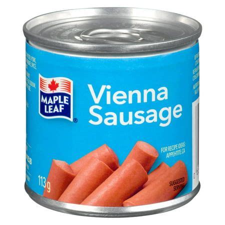 Vienna Sausage By Maple Leaf in 2022 | Vienna sausage, Canned meat, Food