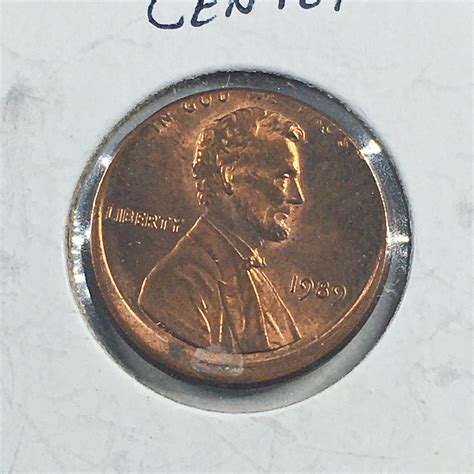 Mint Error 1989 P Lincoln Head Memorial Cent Off Center Error High Grade Red Property Room