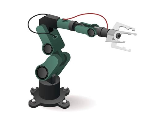 Bras Robotique D Usine D Outils De Technologie Avec Illustration