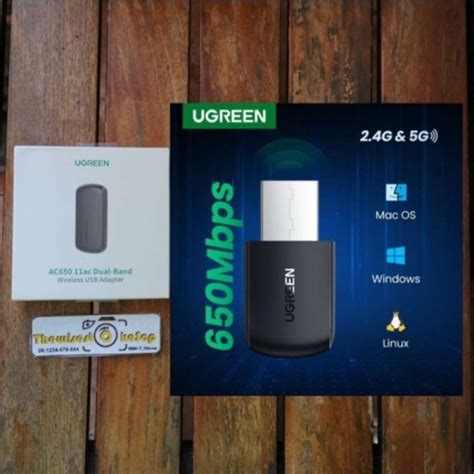 Jual Ugreen 20204 Usb Wifi Adapter 2.4g &5g Network Card Ugreen Dongle ...