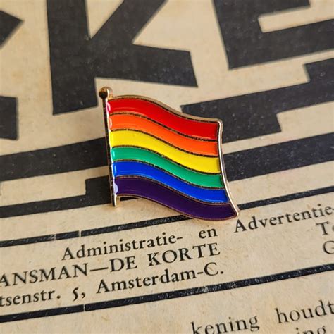 Rainbow Flag Pin Lgbtq Pride Pin Queer Pin Gay Rights Protest Pin Statement Backpack Pin