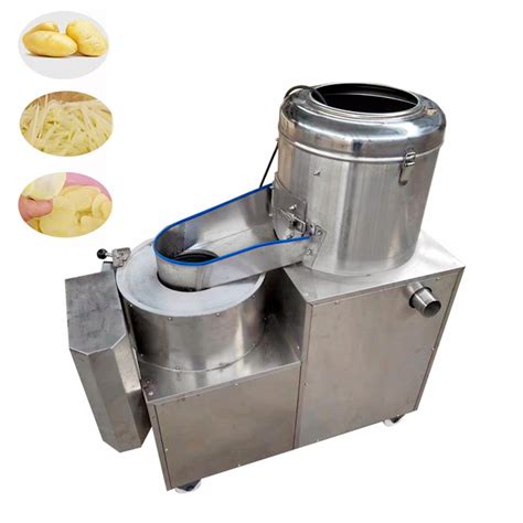 Stainless Steel Commercial Carrot Washing And Peeling Machine Potato