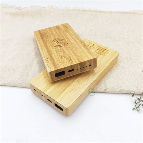 Factory Direct Customized Bamboo Shell Accessories For Power Bank