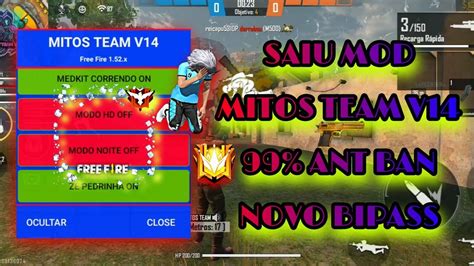 SAIU MOD MENU FREE FIREMITOS TEAM V14 99 ANT BANNO COVID19