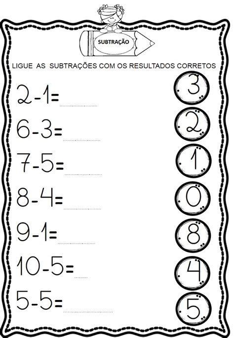 Atividades De Subtracao 2 Ano