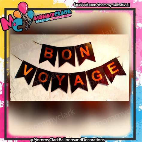 Bon Voyage Party Banner Paper Banner On Carousell