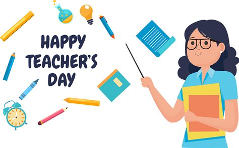 Happy Teacher Day Clipart International Teachers Day Png Free