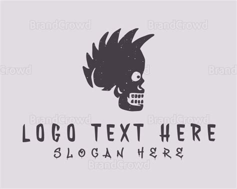 Skull Mohawk Tattoo Logo | BrandCrowd Logo Maker