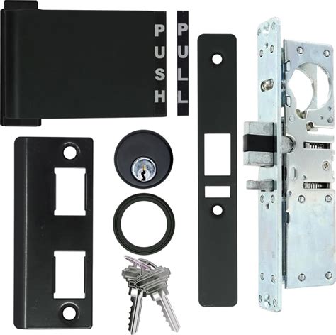 Arch Aluminum Right Hand Commercial Door Deadlatch Lock Kit 1 1 8 In Backset Includes Outside