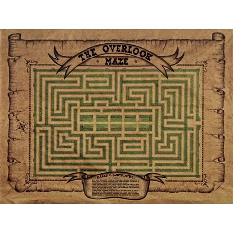 The Overlook Maze Map the Shining - Etsy