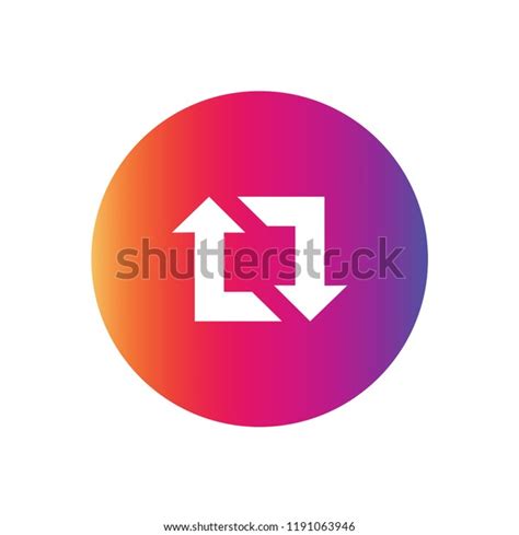 Instagram Repost Icon Vector Instagram Symbol Stock Vector (Royalty ...