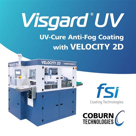 Anti-fog coating for Coburn´s velocity lens coater now available - MAFO