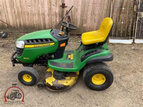 Lot 161 John Deere D130 Ride On Mower AuctionsPlus