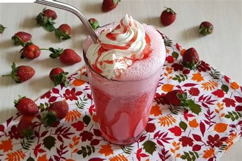 Resep Minuman Stroberi Frappucino Ala Puguh Kristanto Mudah Dan Rasa