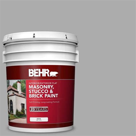 Behr Gal N Flannel Gray Flat Interior Exterior Masonry Stucco