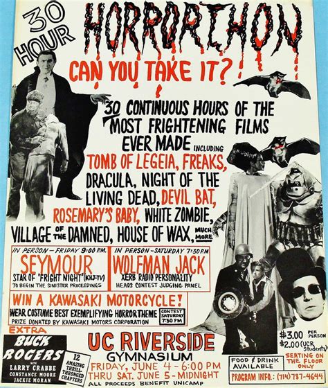 A 30 hour horrorthon. Many great old time horror flicks were seen at ...