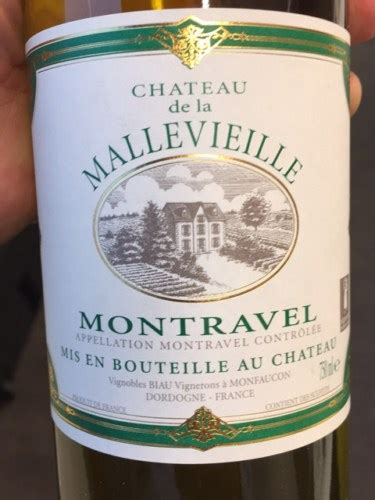 Château de la Mallevieille Montravel Vivino US