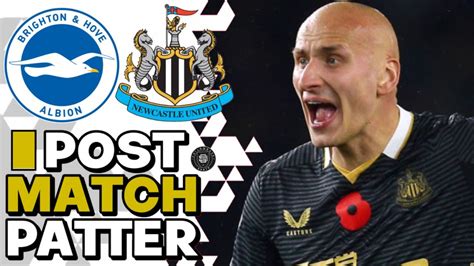 LIVE Brighton 1 1 Newcastle Post Match Patter YouTube