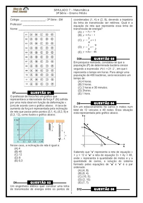 Blog Do Professor Warles Matemática - 7