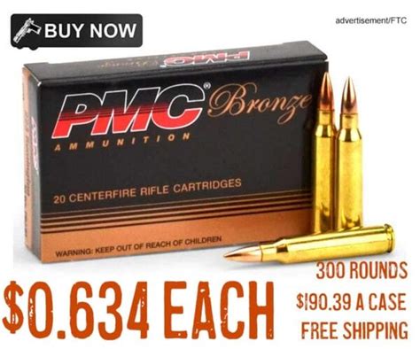 Pmc Bronze Grain Fmj Round Bundle Each Free S H