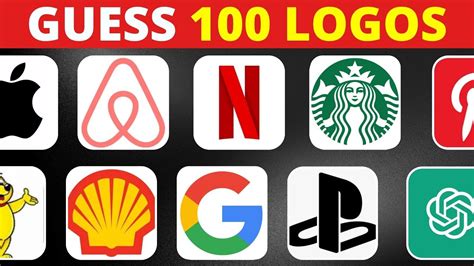 Guess The Logo In 3 Seconds 100 Famous Logos Youtube