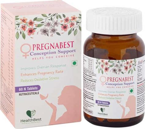 Buy Healthbest Pregnabest Conception Support Tablets Enhance Pregnancy