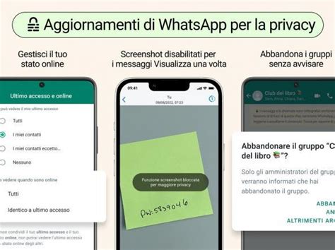 WhatsApp novità per i messaggi gruppi stato e screenshot