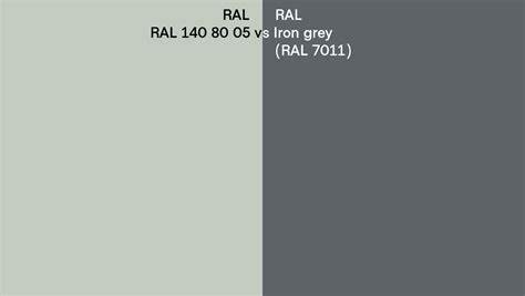 RAL RAL 140 80 05 Vs Iron Grey Side By Side Comparison