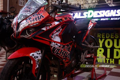 Buy Cr Decals Pulsar Rs 200 Custom Decalsstickers Full Body Metal Mulisha Limited Edition Kit