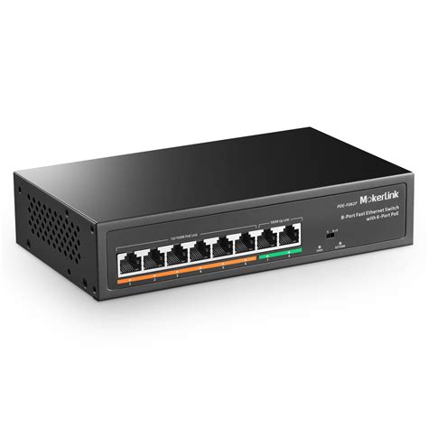 Mokerlink Store 8 Port Fast Ethernet Switch With 6 Port Poe