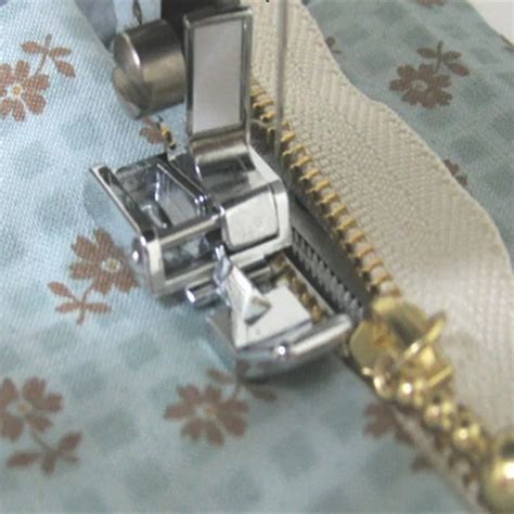 Metal Zipper Presser Costura P Esquerdo E Direito Para M Quinas De