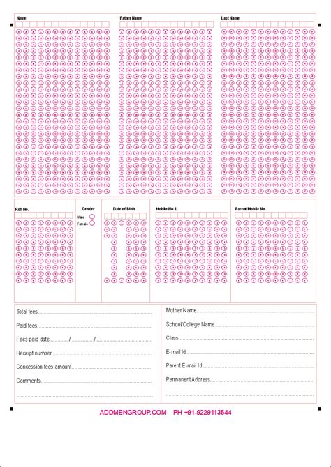 Omr sheet design and omr sheet printing – Artofit