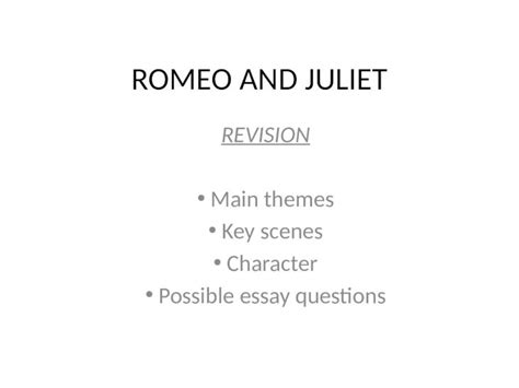 PPTX ROMEO AND JULIET DOKUMEN TIPS